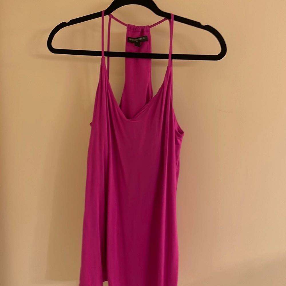 Pink flowy banana republic tank